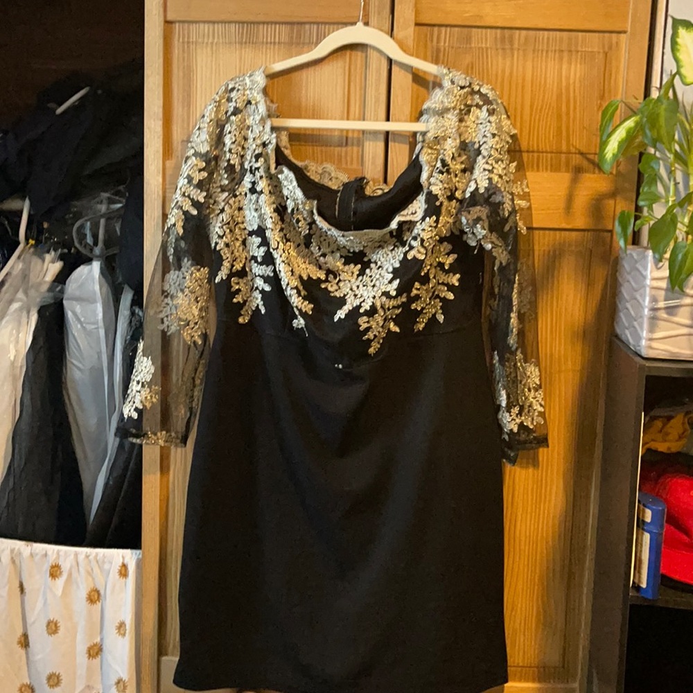Gold Top Bodycon Dreas